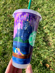 Rapunzel Inspired Starbucks Venti Double Wall Cup