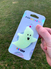 Load image into Gallery viewer, Glow/Glitter  Ghost Inspired Pop Grip/ Popsocket