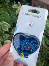 Load image into Gallery viewer, Glitter Kiss The Girl Heart Inspired Pop Grip/ Popsocket