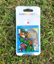 Load image into Gallery viewer, Glitter Mouse Detective DVD Case Inspired Pop Grip/ Popsocket
