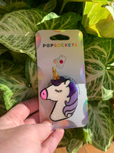 Load image into Gallery viewer, Glitter Unicorn Head Inspired Pop Grip/ Popsocket