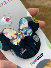 Load image into Gallery viewer, Police with Holo bow Mouse Inspired Pop Grip/ Popsocket
