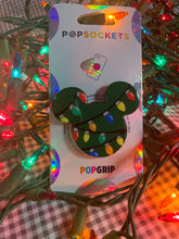 Load image into Gallery viewer, Christmas Lights Mouse Inspired Pop Grip/ Popsocket