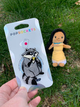 Load image into Gallery viewer, Glitter Raccoon Inspired Pop Grip/ Popsocket