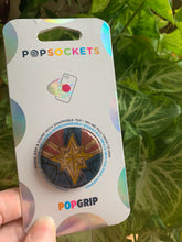 Load image into Gallery viewer, Captain Marvel Inspired Pop Grip/ Popsocket