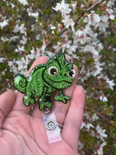 Load image into Gallery viewer, Glitter Pascal Inspired Swivel Badge Reel