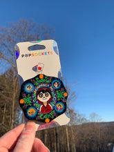 Load image into Gallery viewer, Glitter Coco Inspired Pop Grip/ Popsocket