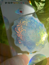 Load image into Gallery viewer, Holographic Buddha Mandala Inspired Pop Grip/ Popsocket