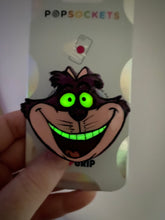 Load image into Gallery viewer, Glow/Glitter Cat Head Inspired Pop Grip/ Popsocket