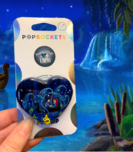 Load image into Gallery viewer, Glitter Kiss The Girl Heart Inspired Pop Grip/ Popsocket