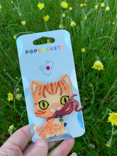 Load image into Gallery viewer, Alien Cat Inspired Pop Grip/ Popsocket