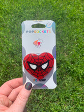 Load image into Gallery viewer, Glow Spider Heart Inspired Pop Grip/ Popsocket
