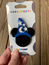 Load image into Gallery viewer, Glitter Sorcerer Mouse Pop Grip/ Popsocket