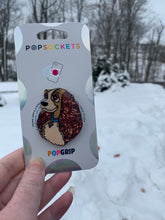 Load image into Gallery viewer, Glitter Lady Inspired Pop Grip/ Popsocket