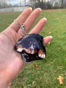 Custom Pet Dog Head Inspired Keychain