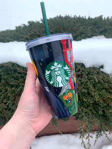 Wonka/NBC Inspired Starbucks Venti Double Wall Cup