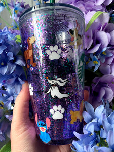 Dogs Inspired Starbucks Venti Double Wall Cup | Purple Waterfall