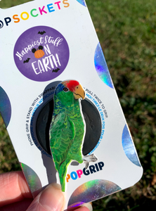 Custom “Titi” Pet Parrot Inspired Pop Grip/ Popsocket