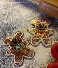 Load image into Gallery viewer, Glitter Gingerbread Boy Mouse Inspired  Pop Grip/ Popsocket