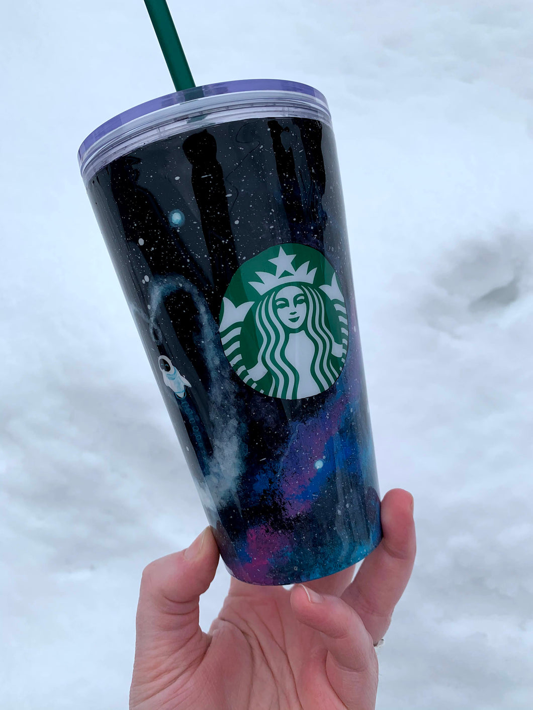 Galaxy Robot Inspired Starbucks Venti Double Wall Cup