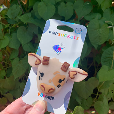 Chocolate Cow Pop Grip/ Popsocket