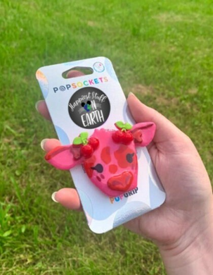 Cherry Cow Pop Grip/ Popsocket