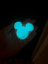 Load image into Gallery viewer, Glow In the Dark Mouse Head Inspired Vinyl Decal