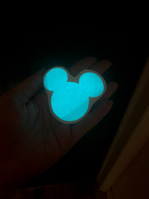 Glow In the Dark Mouse Head Inspired Vinyl Decal