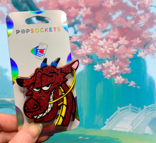 Load image into Gallery viewer, Glitter Dragon Inspired &quot;Pop&quot; Cell Phone Grip/ Stand