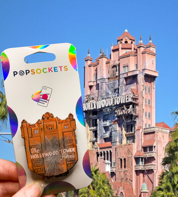 Glitter Terror Tower Building Inspired Pop Grip/ Popsocket