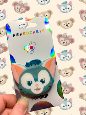 Glitter Gelatoni Head Inspired  Pop Grip/ Popsocket