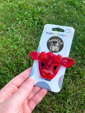 Gummy Bear Cow Pop Grip/ Popsocket