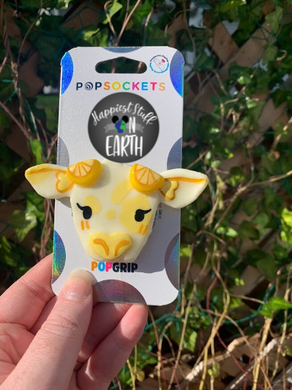 Lemon Cow Pop Grip/ Popsocket