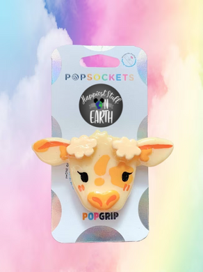 Orange Cloud Cow Pop Grip/ Popsocket