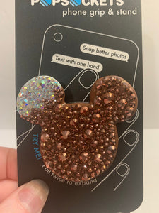 Crystal Premium Mouse Ice Cream Bar Inspired Pop Grip/ Popsocket