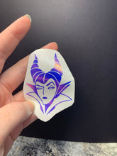 Load image into Gallery viewer, Holographic Maleficent Inspired Vinyl Decal