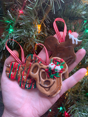 Christmas Mouse Snack Inspired Ornament - 3 Pack