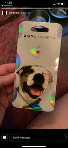 Custom “Rex” Dog Head Inspired "Pop" Cell Phone Grip/ Stand