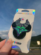 Load image into Gallery viewer, Glitter/Crystal Maleficent Inspired Pop Grip/ Popsocket
