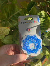 Load image into Gallery viewer, Holographic Buddha Mandala Inspired “Pop” Cell Phone Grip/ Stand