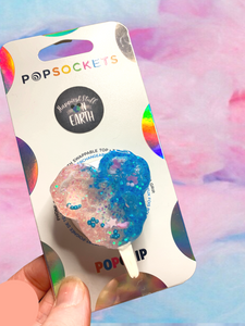 Glitter Cotton Candy Mouse Shaker Inspired  Pop Grip/ Popsocket