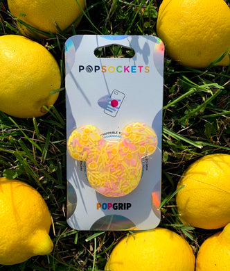 Pink Lemonade Sprinkle Mouse Pop Grip/ Popsocket