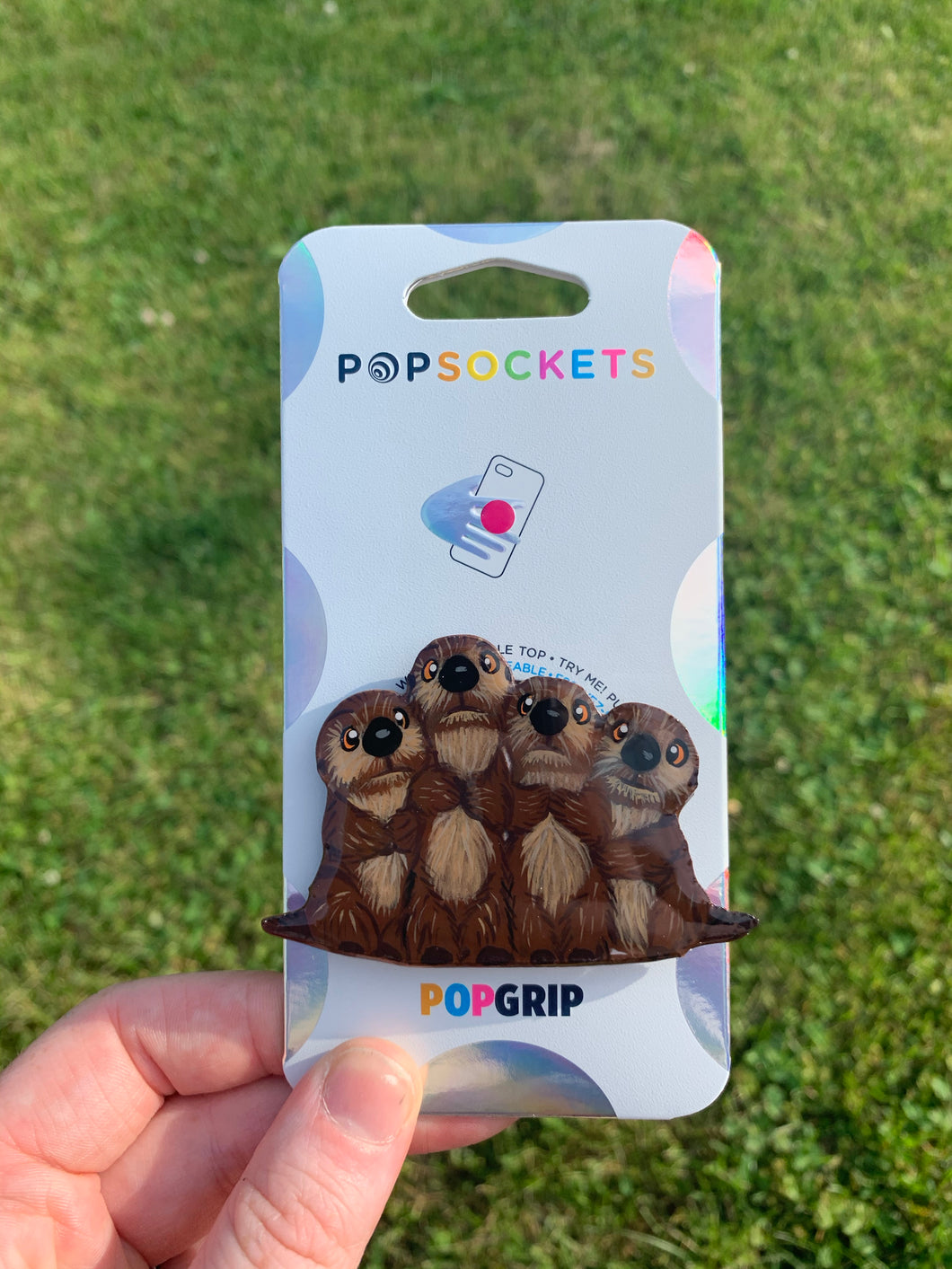 Otters Inspired “Pop” Cell Phone Grip/ Stand