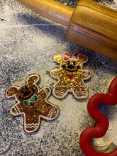 Load image into Gallery viewer, Glitter Gingerbread Girl Mouse Inspired “Pop” Cell Phone Grip/ Stand