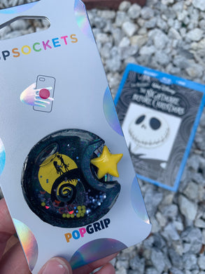 Moon Jack and Sally “Shaker” Star Inspired Pop Grip/ Popsocket