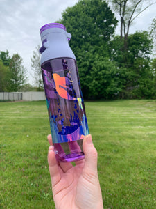 Holographic Underwater Mermaid “Contigo” Water Bottle - Purple