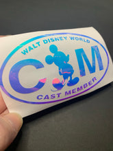 Load image into Gallery viewer, Holographic “Disneyworld CM” Inspired Vinyl Decal