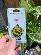 Load image into Gallery viewer, Glossy Green Poison Apple Inspired &quot;Pop&quot; Cell Phone Grip/ Stand