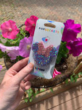 Load image into Gallery viewer, Full Crystal Purple/Pink Mouse Inspired “Pop&quot; Cell Phone Grip/ Stand