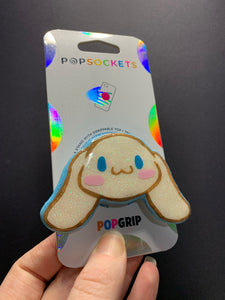 Custom Glitter Cinnamoroll Head Inspired Pop Grip/ Popsocket